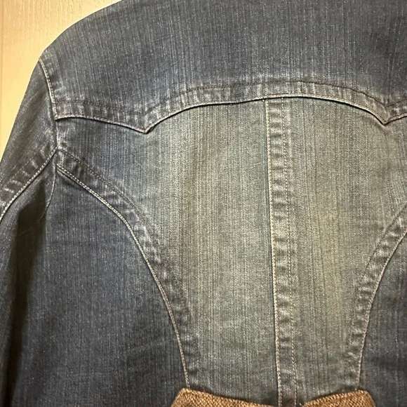 CAbi Blue Jean Jacket with Fringe Detail - Picture 7 of 13